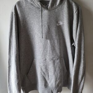Nike Fleece Pullover Hoodie – Heather Gray – Size Large